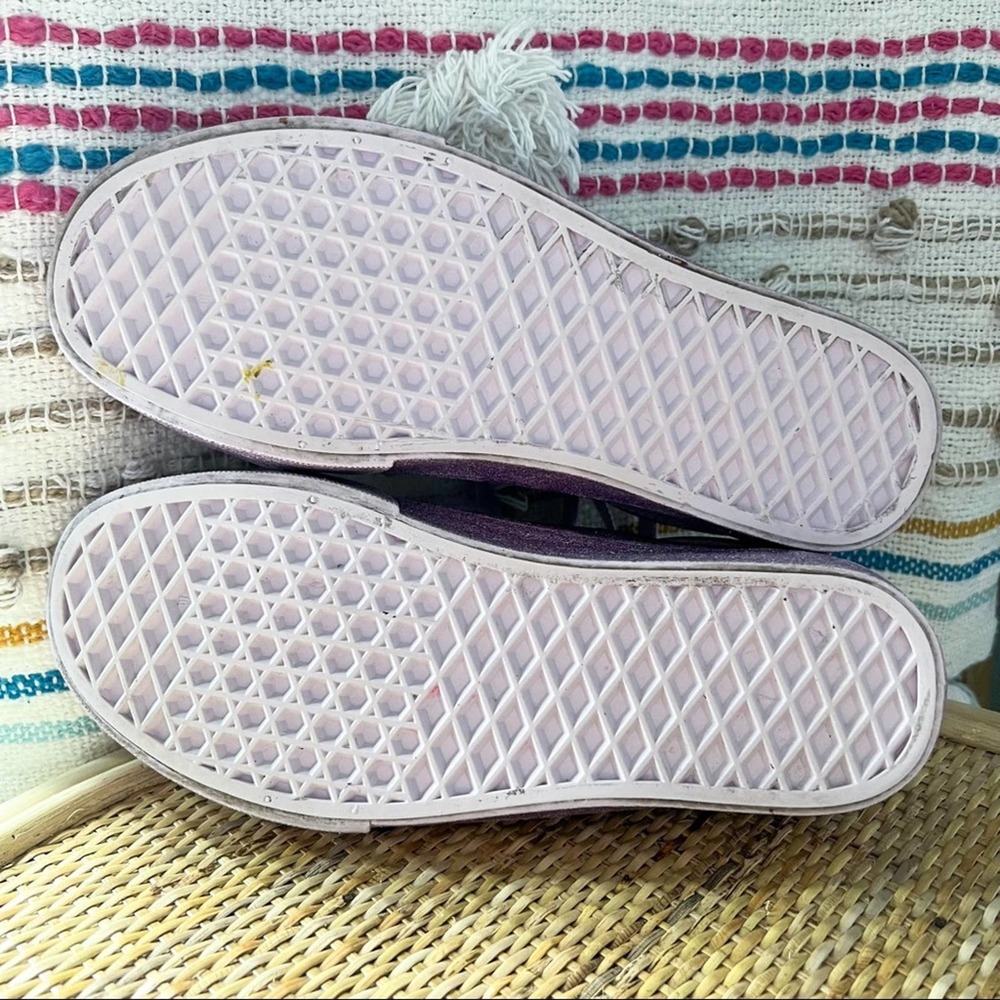 Vans Old Skool Lavender Glitter Low Top Sneakers Women’s 7 Men’s 5.5 - Picture 8 of 8